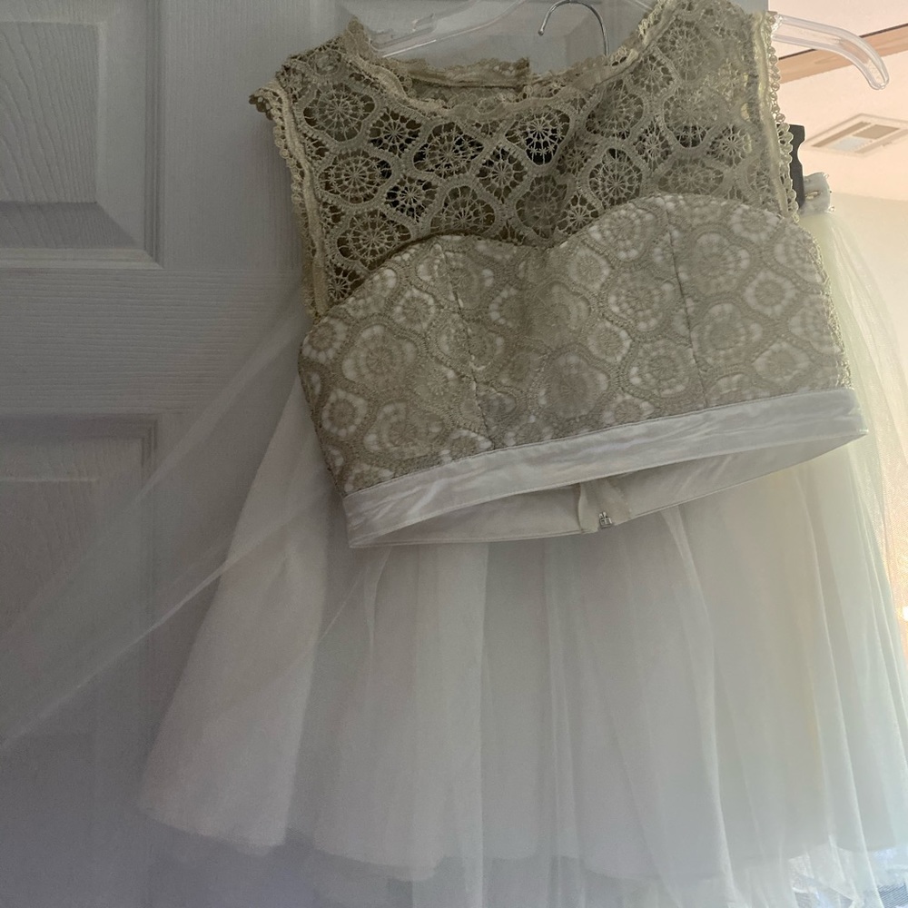 Two piece homecoming/prom dress
